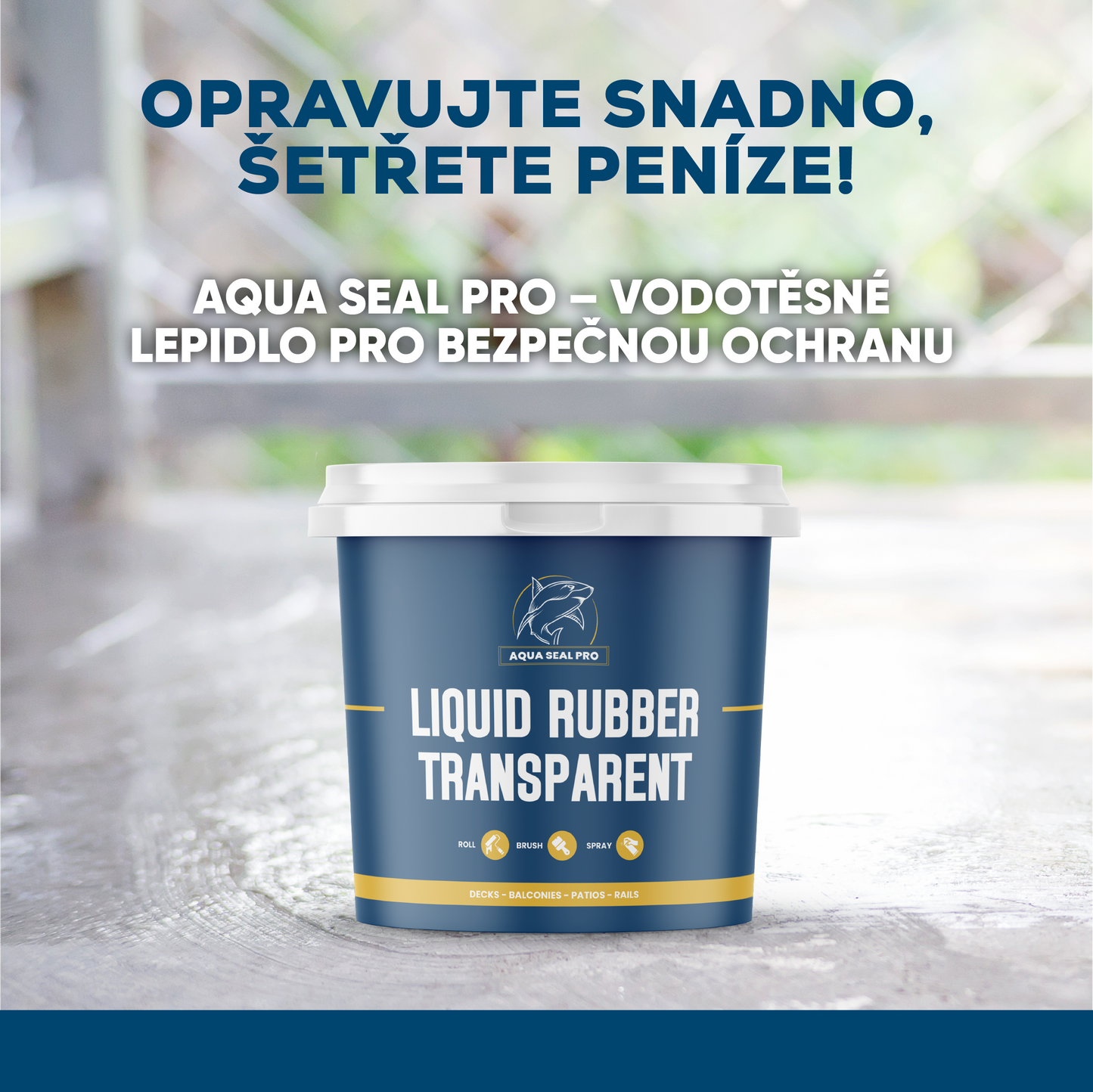 AQUA SEAL PRO 300ml – Vodotěsné průhledné lepidlo
