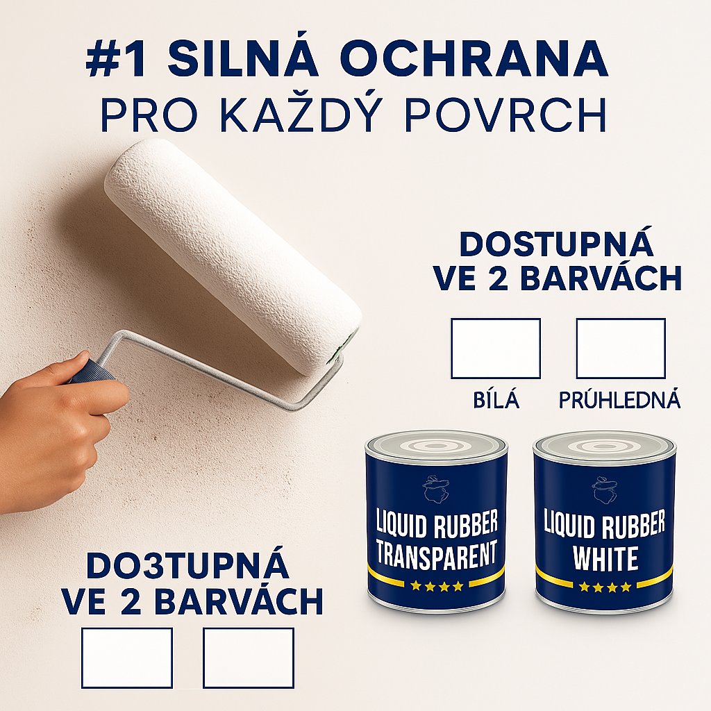 AQUA SEAL PRO – Výkonná hydroizolace v bílé a průhledné verzi