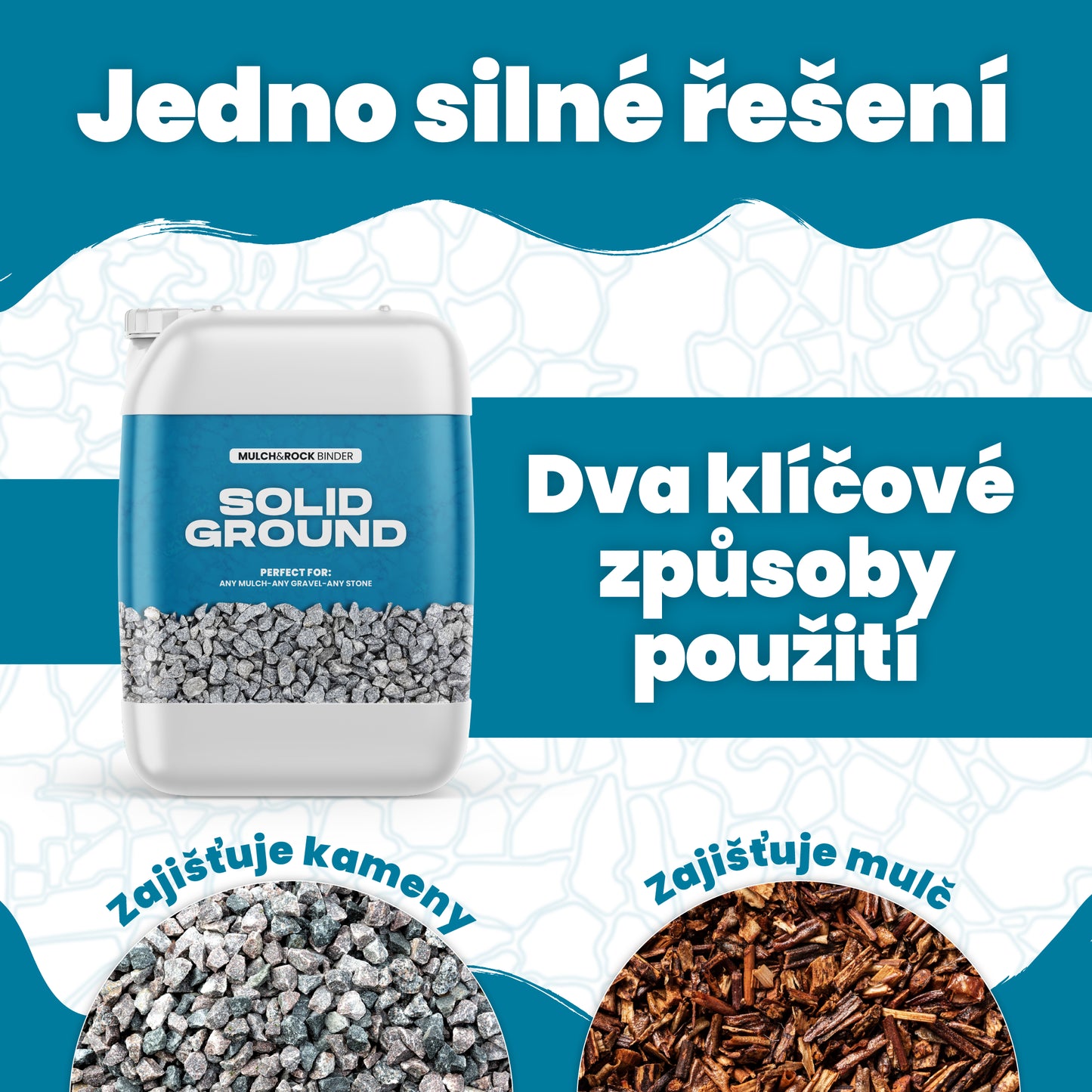 SOLID GROUND – Lepidlo na kamínky pro úpravu dvora
