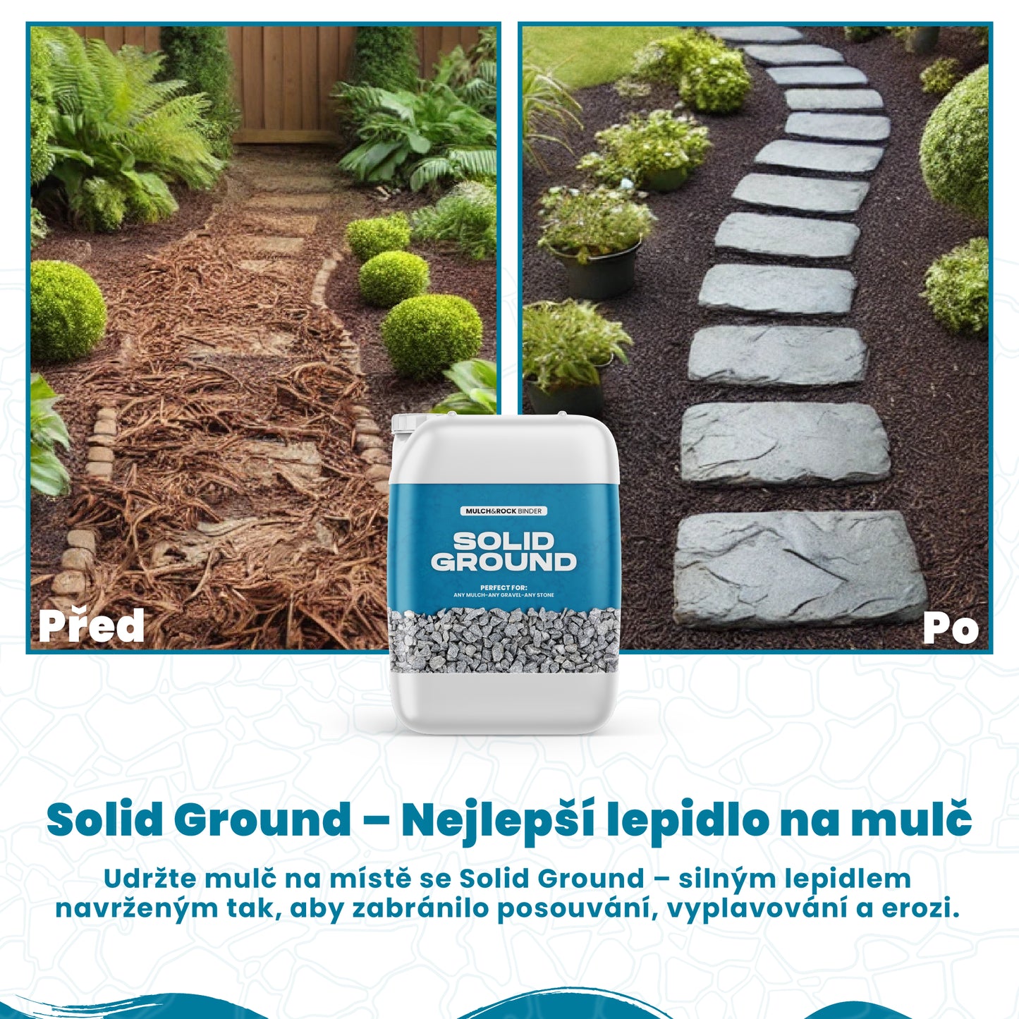 SOLID GROUND – Lepidlo na kamínky pro úpravu dvora